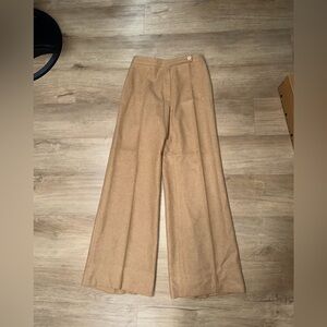 Calvin Klein Wide Leg Pants in Camel Tan